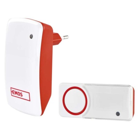 Cordless doorbell red 230V AC P5750 battery free