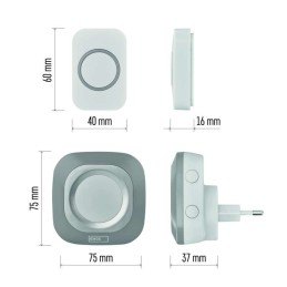 Wireless doorbell 230V P5733S grey