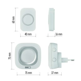 Wireless doorbell 230V P5733 white