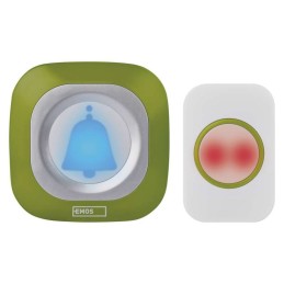 Belaidis durų skambutis 230 V P5733 žalias