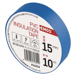 PVC izoliacinė juosta 15 mm/10 m, mėlyna
