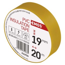 PVC Insulation tape 19mm/ 20M yellow