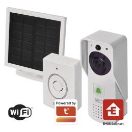 GoSmart Wireless battery-powered video doorbell IP-09D with Wi-Fi and solar panel