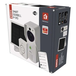 Vaizdo durų skambutis „GoSmart“ Wi-Fi baterija saulės baterija