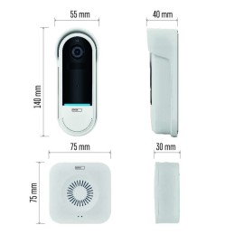 GoSmart IP-15S Langaton video-ovikello WiFi akku IP65