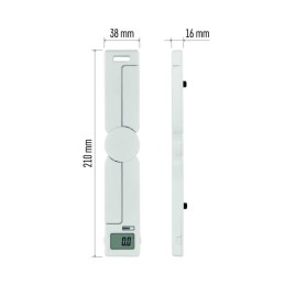 Цифровые складные компактные кухонные весы 5 кг EV028 белый