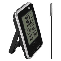 Vidaus/lauko termometras-higrometras su laidu