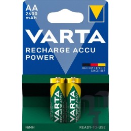 Accu Power 2600 mAh įkraunamos baterijos, VARTA, 2 vnt.
