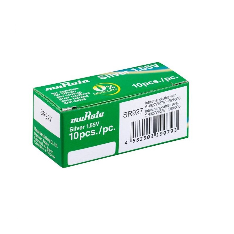 Laikrodžio baterija 395/399 (SR57, AG7) muRata