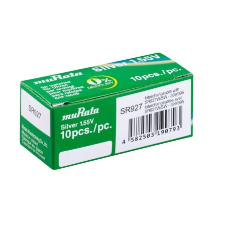 Laikrodžio baterija 395/399 (SR57, AG7) muRata
