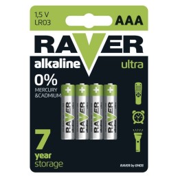 Baterijos AAA LR03 Emos/Raver ultra 4 vnt.