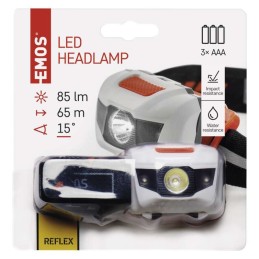 LED pealamp 85lm, 65m, 3xAAA