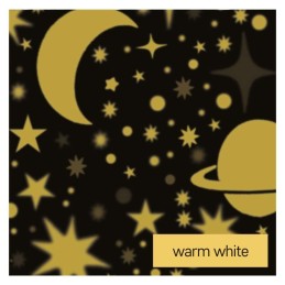 Светодиодный проектор КОСМОС поворотный 3x AAA + USB