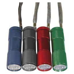 Small metal LED flashlight 50 lm, 3×AAA