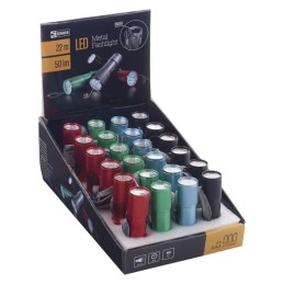 Mažas metalinis LED žibintuvėlis 50 lm, 3×AAA