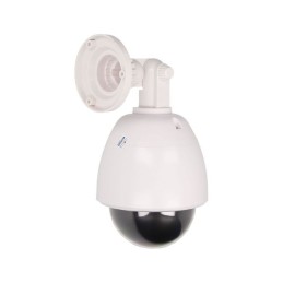Dummy camera wall/ceiling adjustable flashing diode white