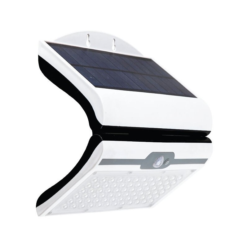 Aurinkopaneeli SMD LED-valaisin 200 Lm liiketunnistin, valkoinen