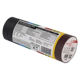 Insulation tape PVC 15mm/ 10m 10pcs colored