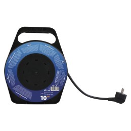 Extension cable, drum, PVC, 4 sockets, 10m SCHUKO