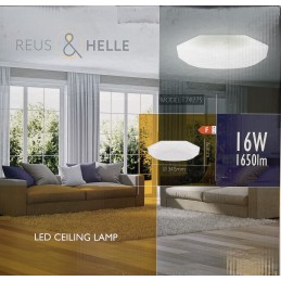 LED lubų šviestuvas 16 W, 1650 Lm, 345x60 mm, Diamond