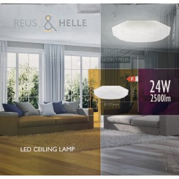 LED lubų šviestuvas 24 W, 2500 Lm, 395x70 mm, Diamond