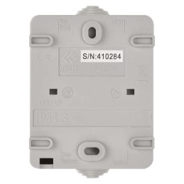 Socket with cover surface mounted IP44