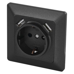 Socket with USB 2,1A max.,...