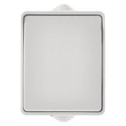 Surface mounted switch IP54 white