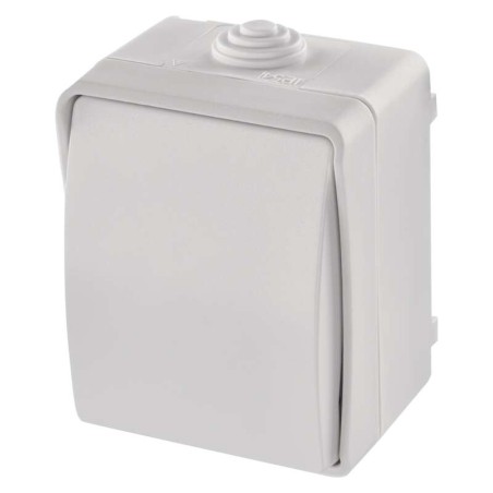 Surface mounted switch IP54 white