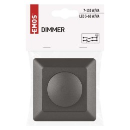 LED dimeris TRIAC įmontuotas, antracitas