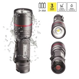 CREE LED metal torch Ultibright 70, 340lm, 3xAAA