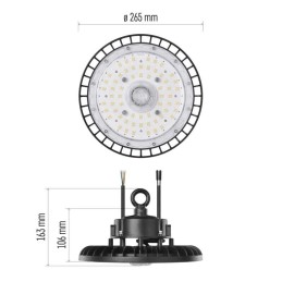 LED tööstuslik valgusti High Bay ASTER 100W, 120°