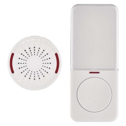Belaidis durų skambutis 150 m, baltas