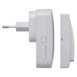 Belaidis durų skambutis, 2 vnt., 230 V, be baterijų mygtukas