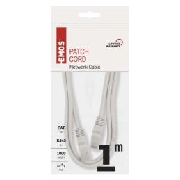 Internetas, kompiuterio tinklo kabelis UTP 5E, 1 m, 2xRJ45