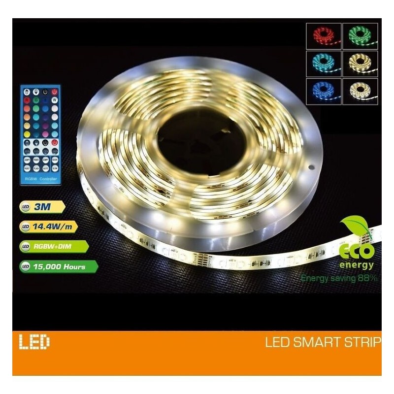 RGBW LED juostos rinkinys 60 LED/m, IP65, 3 m, SL