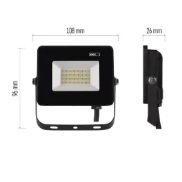 LED floodlight SIMPO 20.5W, black, neutral white