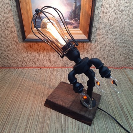 HANDMADE PIPE LAMP, ROCKET