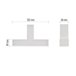 LED linijinis šviestuvas ORTO TCON 12W 1200LM  Neutraliai baltas