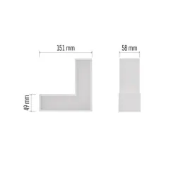 LED linijinė lempa ORTO LCON 8W 800LM neutraliai balta