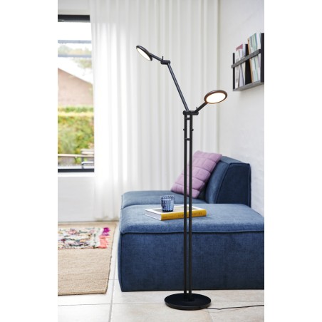 Bend Double Floor LED lamp Black 2x 5W