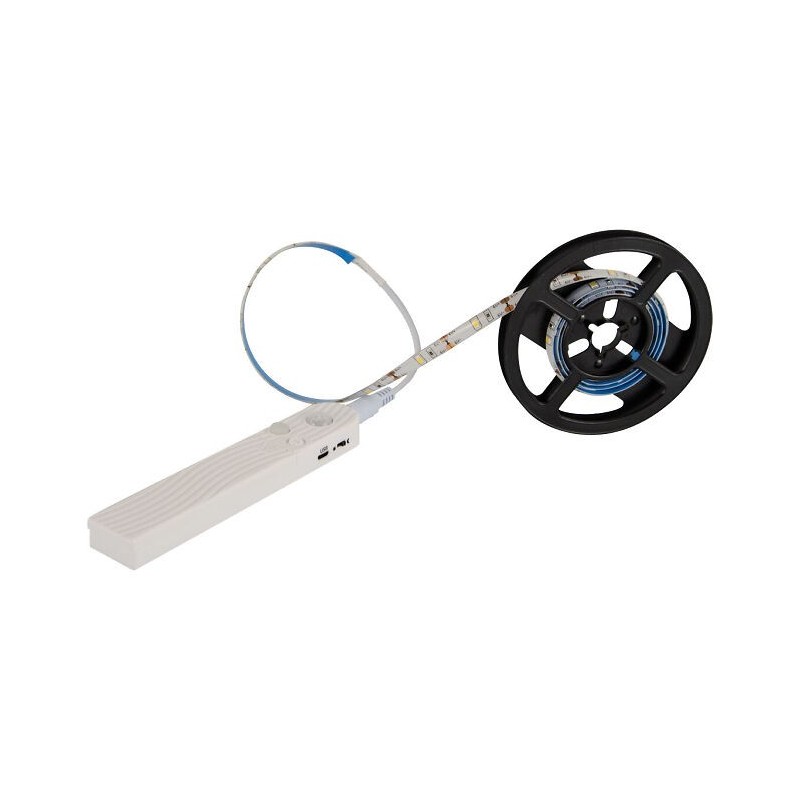 1 m poveikio LED, PIR, laikmatis, 4xAAA + USB