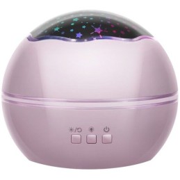 Led-lamppu/projektori tähtitaivaalle ja vedenalaiseen maailmaan, vaaleanpunainen