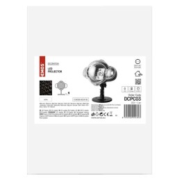 LED-koristeellinen valaisin/projektori - Snowfall, IP44