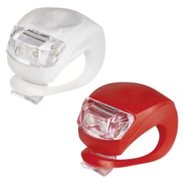 Silicone LED bicycle front and rear light 10 lm