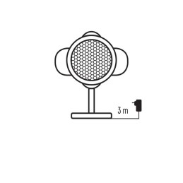 LED dekoratiivvalgusti/ projektor - tähed, IP44