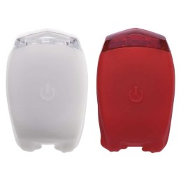 Silicone LED bicycle front and rear light 10 lm