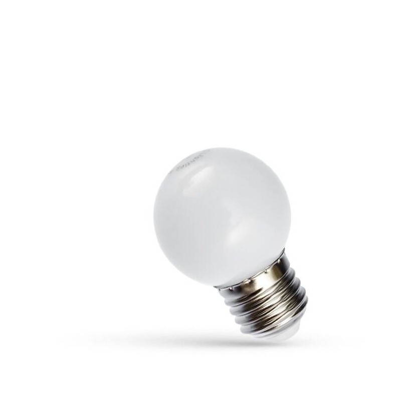 LED-lamppu E27, G45 mini, 1W, valkoinen huurrettu