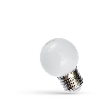 LED bulb E27, G45 mini, 1W, white matt