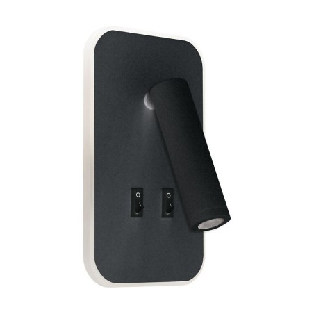 Sieninis šviestuvas OTELLO LED 6W+3W juodas